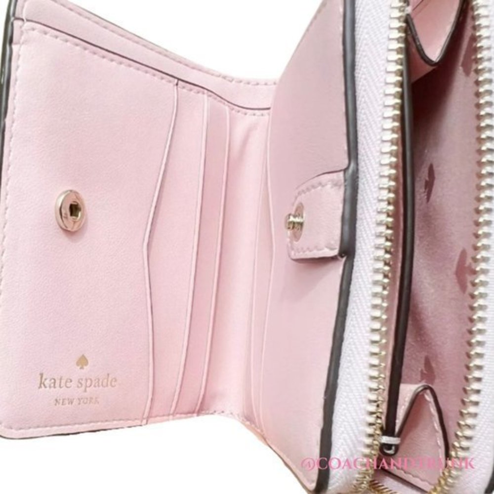 kate spade Sadie North South Crossbody Bag Pink Multi Floral Print with Wallet - Picture 9 of 12